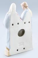 Antik csehszlovák kegytárgy szobor. Sorszámozott, kopással, m: 21 cm