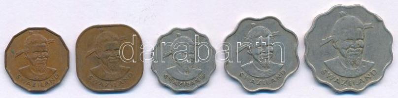 Szváziföld 1974-1979. 1c-20c (5xklf) T:XF,VF patina
Swaziland 1974-1979. 1Cent - 20 Cents (5xdiff) ...