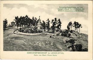 Kriegerfriedhof in Leszczyna. Entw. von Oberl. Franz Stark. Kriegergräberanlagen auf den westgalizischen Schlachtfeldern des Militärkommandobereichs Krakau / WWI Austro-Hungarian K.u.K. military cemetery in Poland (EK)