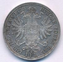 Ausztria 1888. 1Fl Ag "Ferenc József" T:XF patina Austria 1888. 1 Florin Ag "Franz Jo...
