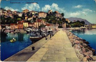 1914 Herceg Novi, Castelnuovo; + "K.u.K. KRIEGSMARINE 17.XI. 14 S.M.S. ADMIRAL SPAUN" (EK)