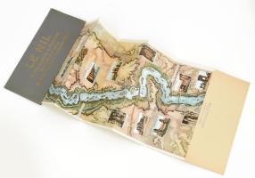 cca 1910 Le Nil. A Nílus folyásának képes bemutatója nagy méretű leporelló, karton borítóval 120x26 ...