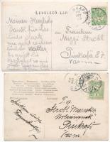 2 db RÉGI képeslap, fotó, étterem belsők pincérekkel / 2 pre-1945 postcards, photo, restaurant inter...