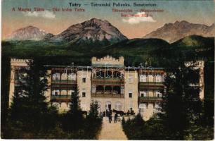 1935 Tátraszéplak, Tatranska Polianka, Westerheim (Magas-Tátra, Vysoké Tatry); szanatórium / sanatorium (EK) + 1935 Jub. Medzinár Lyziárske Závody Fis Concours Jub. Intern. De Ski De la Fis So. Stpl