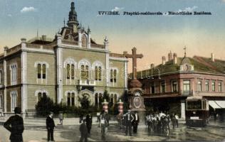 Újvidék, Püspöki rezidencia, pályaudvari villamos, Novi Sad, Bishop's palace, tram