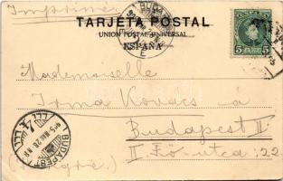 1905 Bilbao, Iglesia y Puente de San Anton / church, bridge (EK)