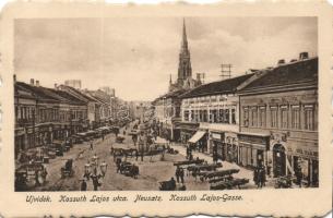 Újvidék with bank, pharmacy and the shops of Klein and Popper