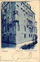 1901 Venezia, Venice; Palazzo Priuli, Fondamenta dell' Osmarin / palace (Rb)