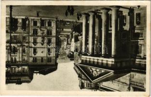 1934 Trieste, Trieszt; Piazza della Borsa / square, stock market, bank (fl)