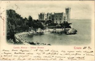 1901 Trieste, Trieszt; Castello Miramar / Schloss / castle (EK)