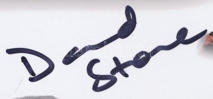 David Stone amerikai színész aláírása az eredeti Csillagok háborúja (Star Wars) film jelenetét ábráz...