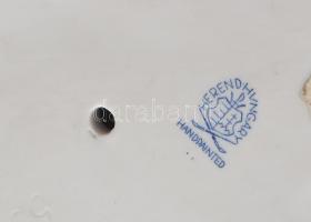 Herendi fehér mázas németjuhász. Jelzett, hibátlan, 30x18 cm