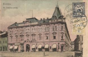 Kassa Andrássy Palace with the shop of Sándor Migály, bank and Café Andrássy