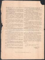 1878 A Magyar Színész-Egyesület Alapszabályai 4 p beszakadásokkal