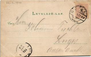 1906 Déva, Déva vára nyugatról nézve. Péntek fényképészetből / castle, photo