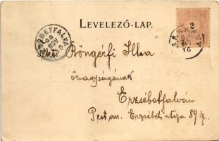 1899 (Vorläufer) Fogaras, Fagaras; Betlen utca, cigányok. Thierfeld Dávid kiadása / street, gypsy fa...