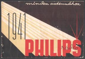 1941 Philips rádió típus bemutató képes füzet 24 p.