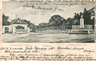 Sümeg Kisfaludy Sándor szülőháza és szobra