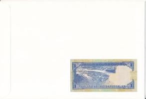 Brunei 1991. 1R felbélyegzett borítékban, bélyegzéssel T:UNC Brunei 1991. 1 Ringgit in envelope with...