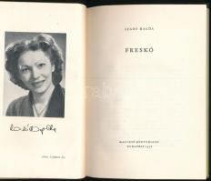 Szabó Magda: Freskó. A szerző, Szabó Magda (1917-2007) író, költő által DEDIKÁLT példány. Bp., 1958,...