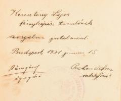 Pécsi József: A fényképező művészete. (1928) Ajándékozási sorokkal. Félvászon kötés, hiányos