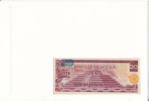 Mexikó 1977. 20P felbélyegzett borítékban, bélyegzéssel T:UNC Mexico 1977. 20 Pesos in envelope with...
