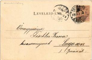 1899 (Vorläufer) Temesvár, Timisoara; Józsefvárosi indóház, vasútállomás. Edgar Schmidt kiadása / Jo...