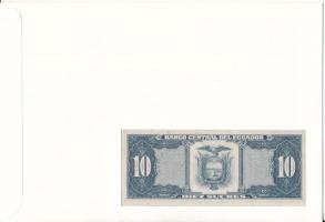 Ecuador 1986. 10S felbélyegzett borítékban, bélyegzéssel T:UNC Ecuador 1986. 10 Sucres in envelope w...