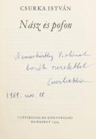 Csurka István: Nász és pofon. Nemeskürthy Istvánnak DEDIKÁLT! Bp., 1969, Szépirodalmi. Kiadói egészv...