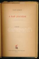 Nagy László: A nap jegyese. 1954, Szépirodalmi. Első kiadás! Megjelent 2000 példányban. Kiadói papír...