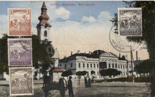 Gyula megyeháza és ref. templom