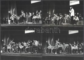 cca 1972 20 db fotó dalfesztiválról híres zenészekkel, Sebő, Benkő Dániel, stb