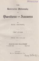 Heindel, Max:

The Rosicrucian Philosophy in Questions and Answers.

Chicago, (1910). Rosicrucia...