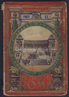 cca 1900 Roma leporello füzet 26 fotóval dombor litho borító térképpel (borító sérült) / Roma  bookl...