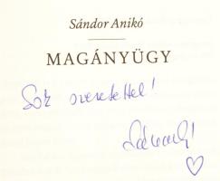 Sándor Anikó: Magánügy. DEDIKÁLT! 2019, Jaffa. Kiadói kartonált kötés, jó állapotban