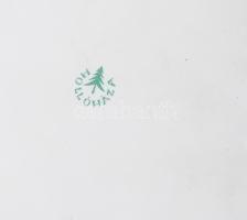 1972, Budapesti Kerékpáros Szövetség Hollóházi díjplakett, jelzett, hibátlan, d: 13,5 cm