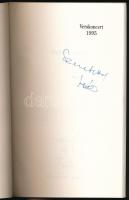 Verskoncert 1995. Miskolc. 49/300. példány. DEDIKÁLT! H.n., Szépmíves Kiadó. Kiadói papírkötés, jó á...