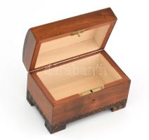 Szívecskés ládika, kulcs nélkül, 13x8x8,5 cm