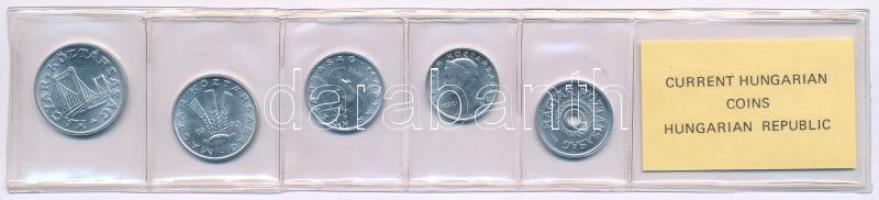 1992. 2f-50f Al (5xklf) fillér forgalmi sor fóliatokban T:UNC Adamo FO25