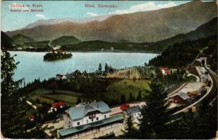 Bled, Veldes (Gorensko, Krain); Ansicht vom Bahnhof / railway station (fl)