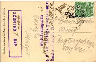 1910 Mozart Gemeinde Salzburg + "Felülvizsgálta a m. kir. pénzügyigazgatóság Beszterczebányán&q...