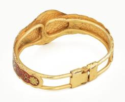 Tűzzománcos fém karkötő