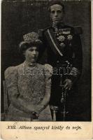 1909 XIII. Alfonz spanyol király és neje / Alfonso XIII, King of Spain and Victoria Eugenie of Battenberg, Queen of Spain (EK)