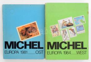 Michel Nyugat-Európa + Kelet-Európa 1-1 katalógus 1984, 1981