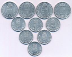 1941-1944. 1P Al (6db, 3xkllf) + 1941-1942. 2P Al (4db, 2xklf) T:XF,VF