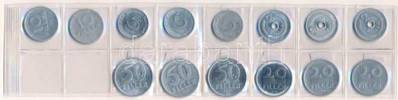 1952-1995. 2f-50f Al (14xklf) T:UNC-VG