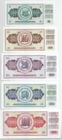 Jugoszlávia 1968-1986. 5D-100D (5xklf) T:UNC
Yugoslavia 1968-1986. 5 Dinara - 100 Dinara (5xdiff) C...