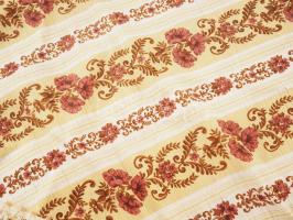 Ovális terítő. Kézzel készített, printelt szövet, d: 150 cm