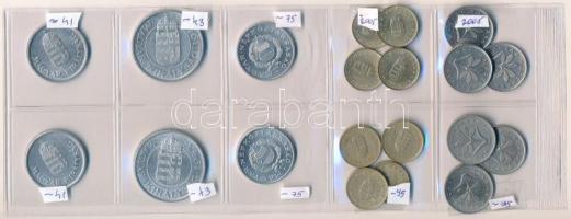 1941-2005. 20db-os Pengő és Forint érmetétel T:AU-F