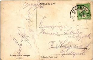 1909 Szentlőrinc, Baranya-Szentlőrinc; vasútállomás. Szecessziós díszített lap, Brunner Adolf kiadás...